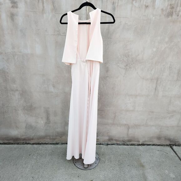 Jill Jill Stuart bhldn anthropologie I've Crepe maxi dress pink - Picture 8 of 11